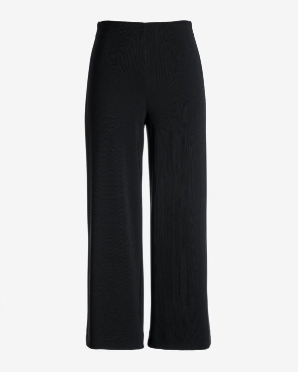 Beyond Travel Wide Leg Crop Pant Jet Black - Image 2