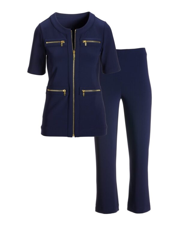 Cropped Chic Coordinates Maritime Navy - Image 2