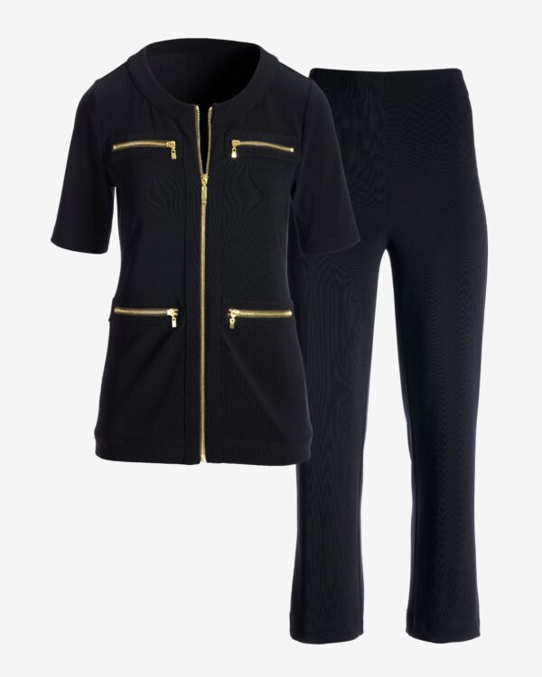 Cropped Chic Coordinates Jet Black - Image 2