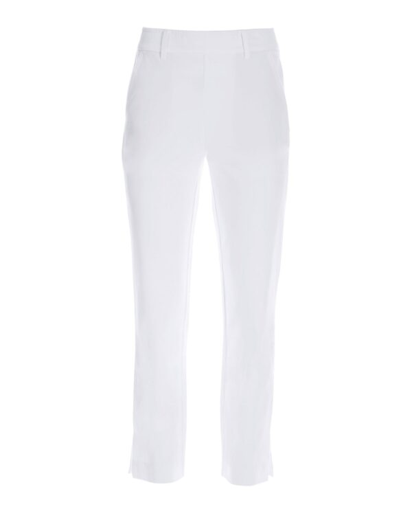 Newport Twill Pull on Crop Pant Pure White - Image 2