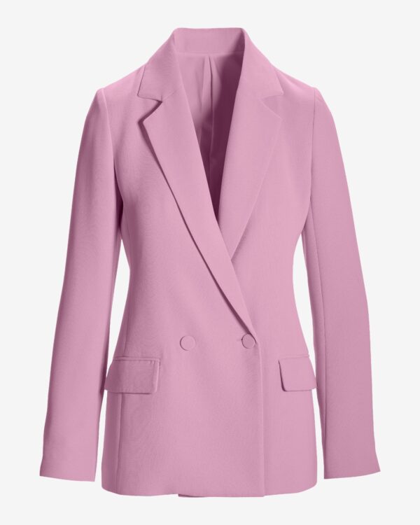 Effortless Drape Blazer Pink Lavender - Image 2